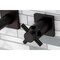 Kingston Brass KS6125DX Two-Handle Wall Mount Bathroom Faucet, Oil Rubbed Bronze KS6125DX - alternate 2